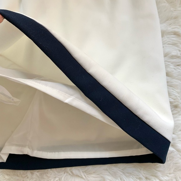 Cynthia Steffe Navy & White Mesh detail Mini Dress - Picture 14 of 15